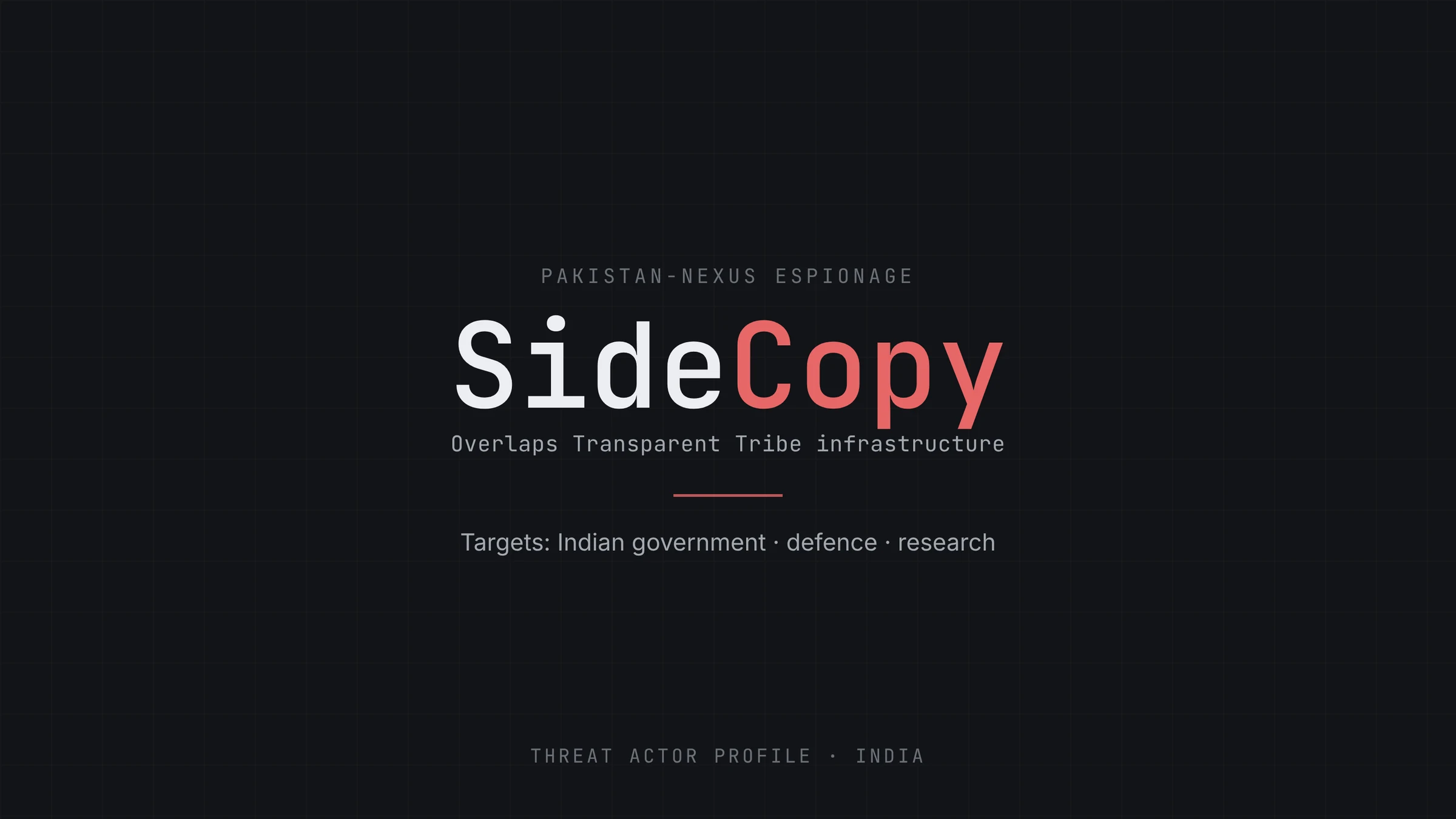 SideCopy: The APT36-Aligned Group That Copies SideWinder