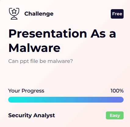 Presentation as a Malware
