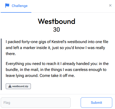 Westbound - (OSINT) - Writeup