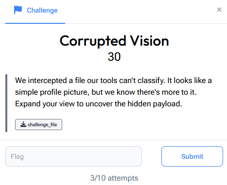 Corrupted Vision - (Cryptography)