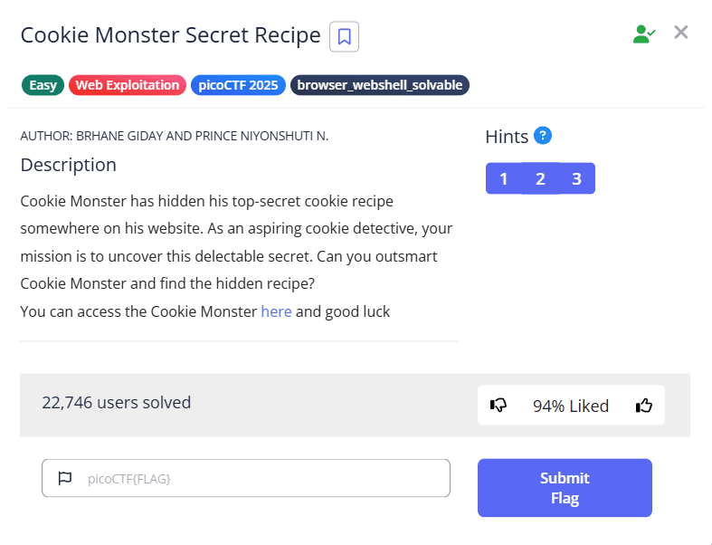 Cookie Monster Secret Recipe
