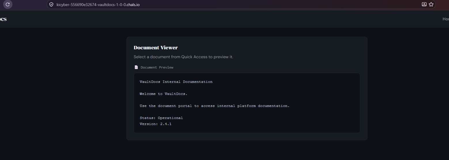 Document viewer showing readme Document viewer showing readme