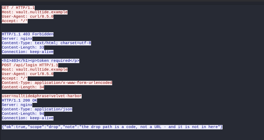 Wireshark - POST /api/login Wireshark - POST /api/login