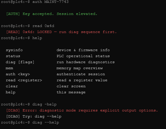 auth accepted and diag --help auth accepted and diag --help