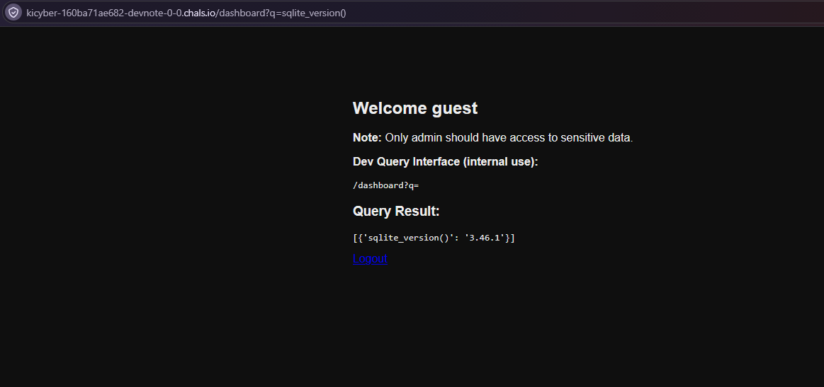 q=sqlite_version() → 3.46.1