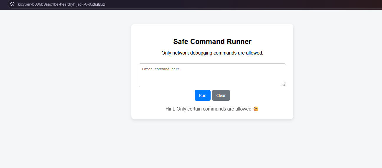 Safe Command Runner form Safe Command Runner form